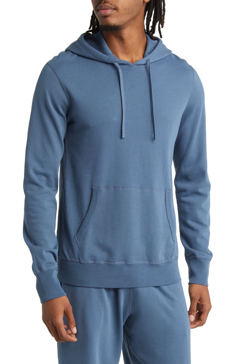 Reigning Champ Lightweight Terry Pullover Hoodie, Main, color, Washed Blue