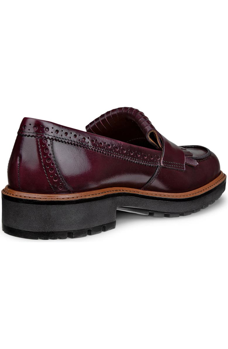 ECCO Metropole Oslo Kiltie Penny Loafer, Alternate, color, Dark Ruby