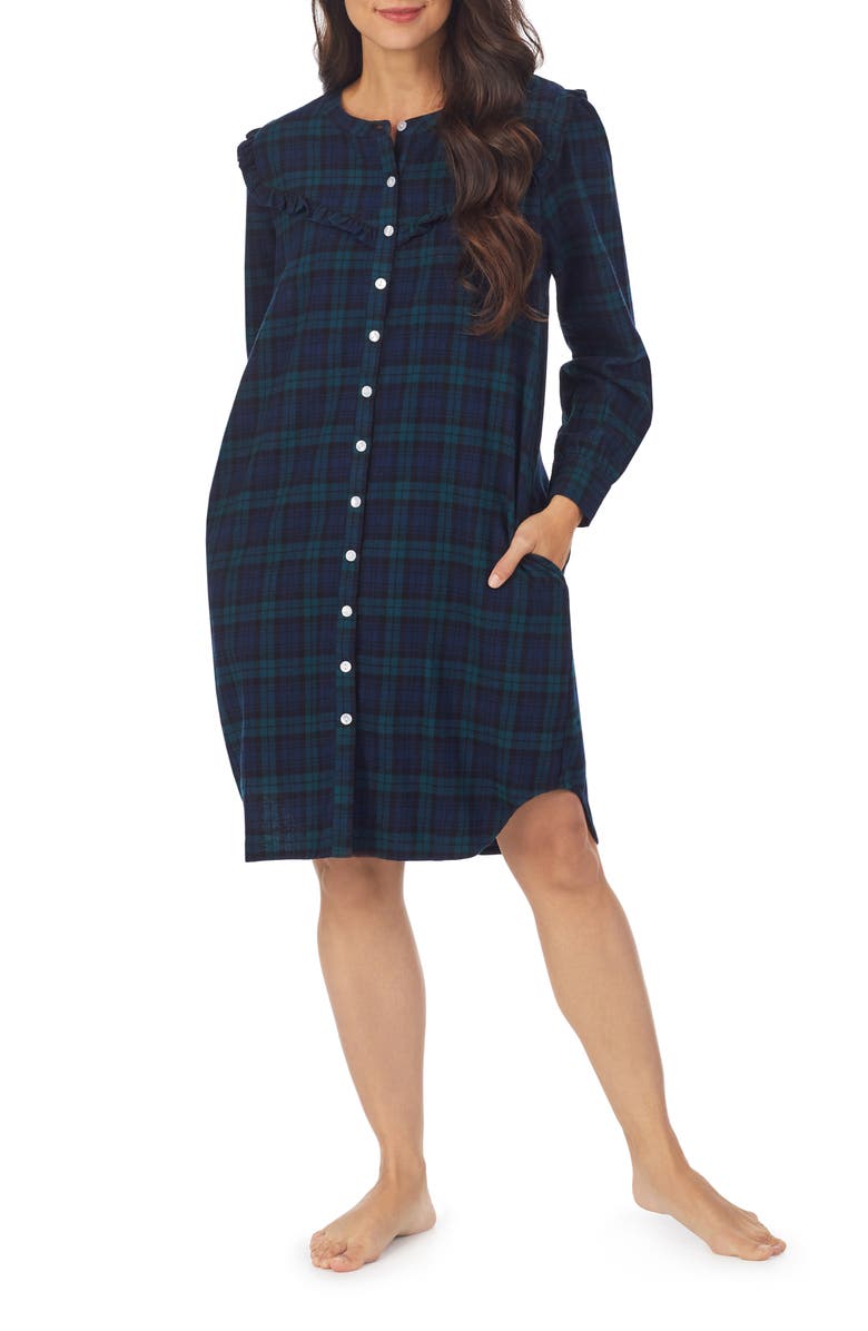 Lanz of Salzburg Nightgown, Alternate, color, Blue/Grn