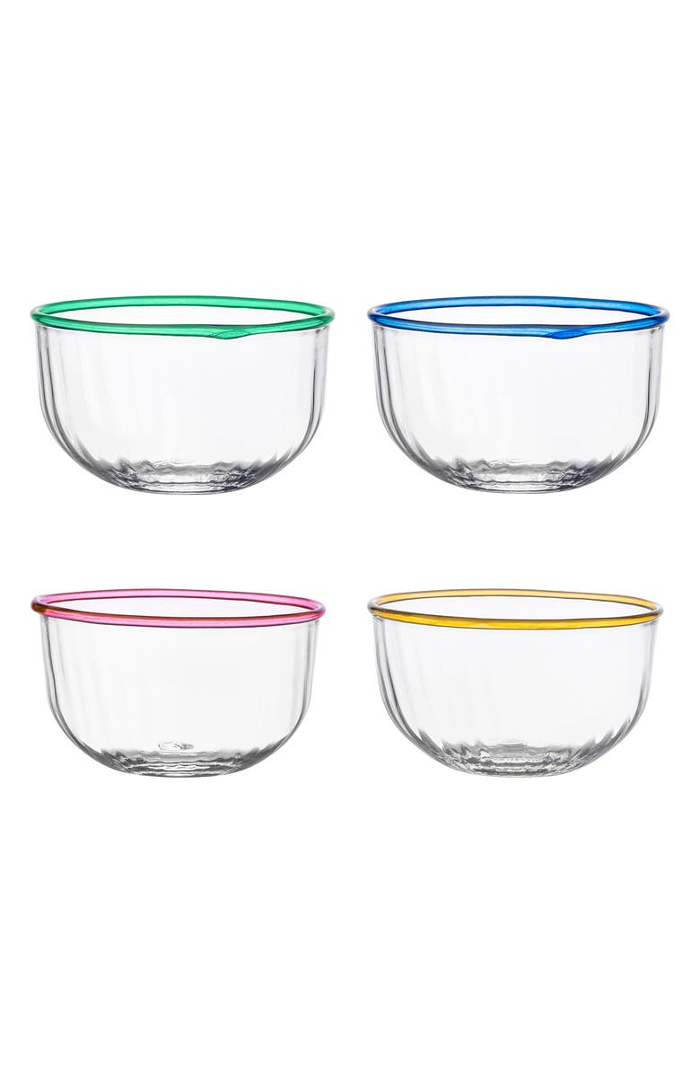 Juliska Nell Set of 4 Glass Bowls, Main, color, Multi