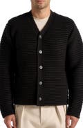 Manière De Voir Anton Ribbed Knit Cardigan