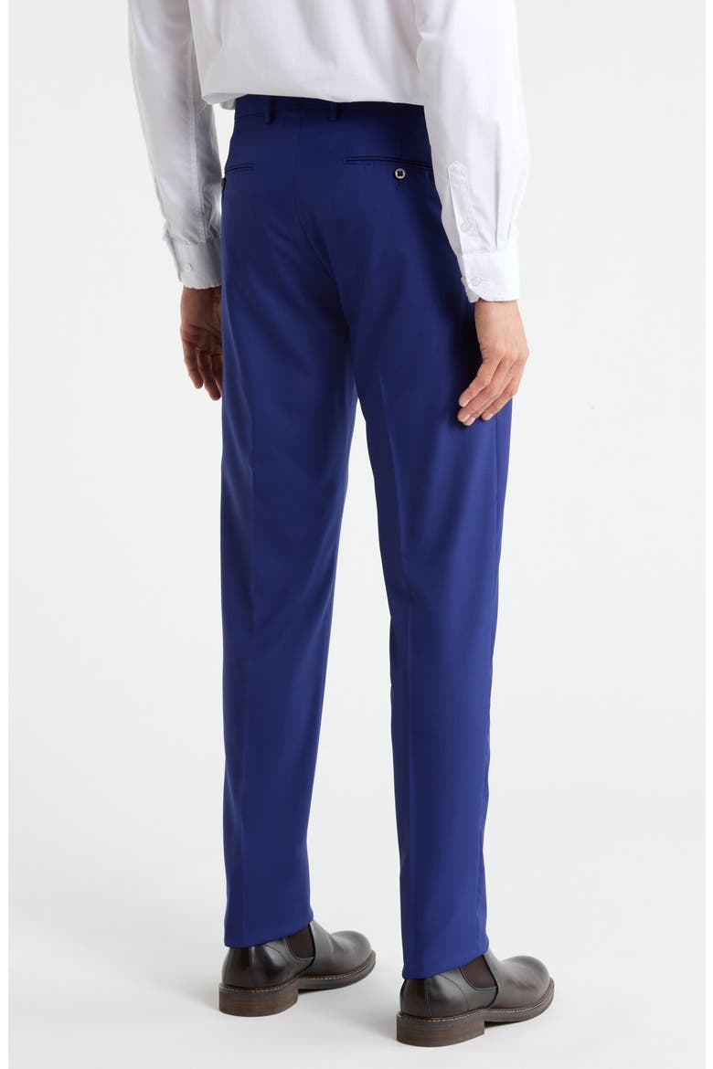 Noah Classic Serge Wool Straight Leg Pants, Alternate, color, BRIGHT BLUE