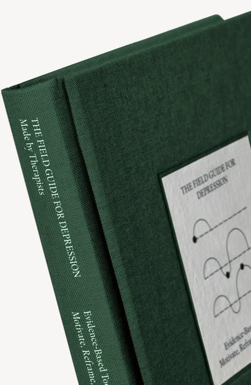 Therapy Notebooks The Field Guide for Depression Notebook in Dark Green  product