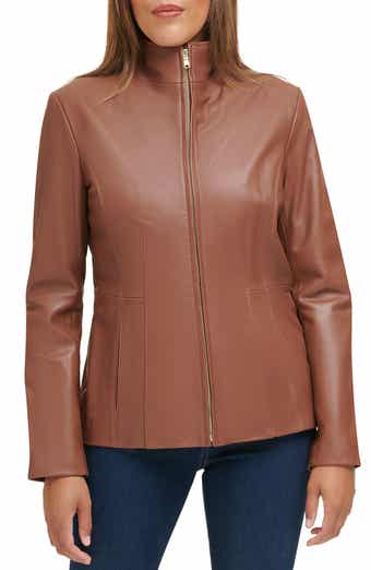 Wing Collar Leather Jacket