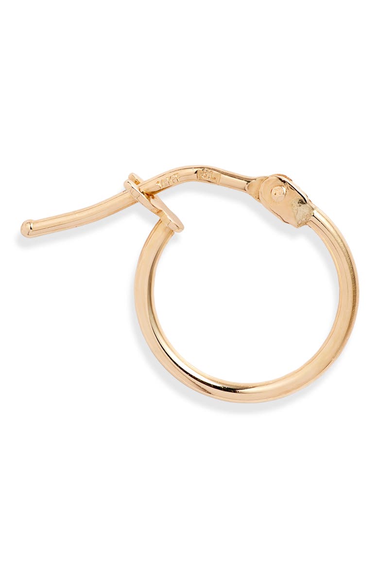 14K Gold Mini Hoop Earrings, Alternate, color, YELLOW GOLD