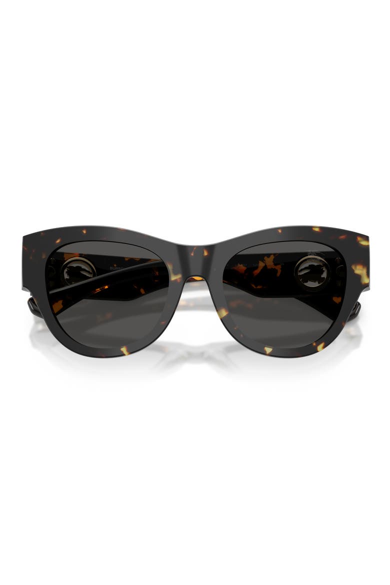 52mm Round Sunglasses, Alternate, color, YELLOW HAVANA / DARK GREY
