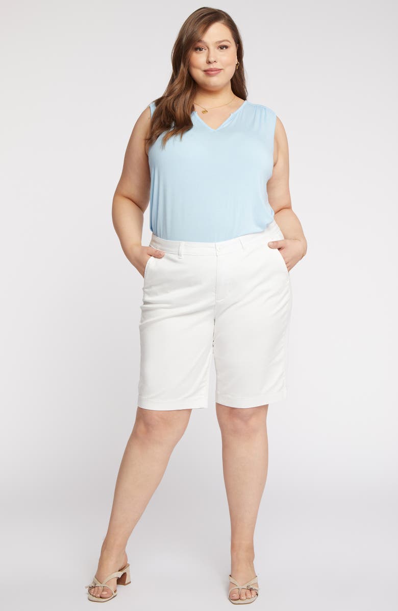 NYDJ Bermuda Shorts, Alternate, color, Optic White