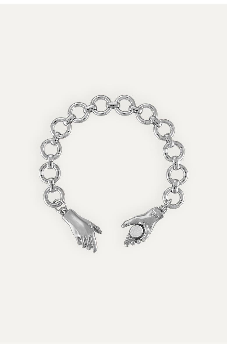 MLE Gentlewoman's Agreement Bracelet, Alternate, color, Metallic Silver