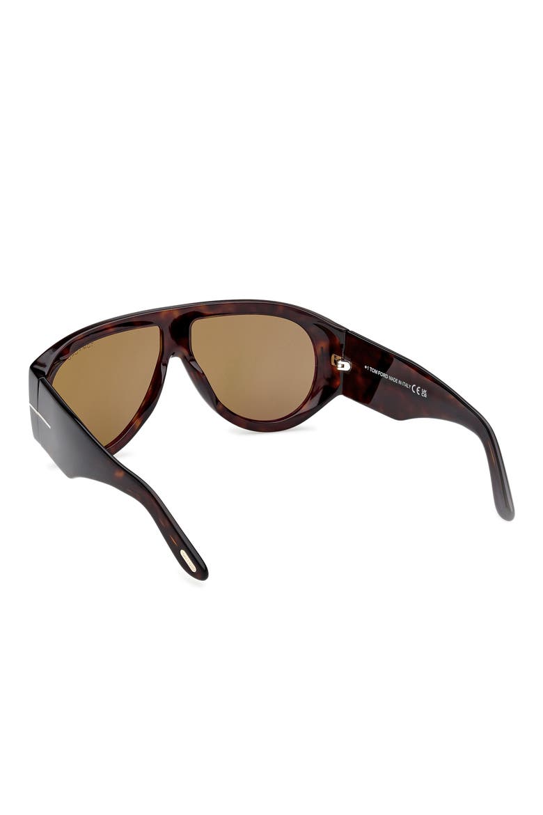 Bronson 60mm Aviator Sunglasses, Alternate, color, CLASSIC DARK HAVANA/ GREEN