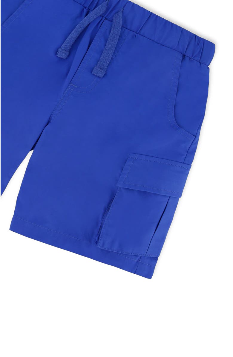 Deux par Deux Little Boy's Parachute Cargo Pocket Shorts Royal Blue, Alternate, color,