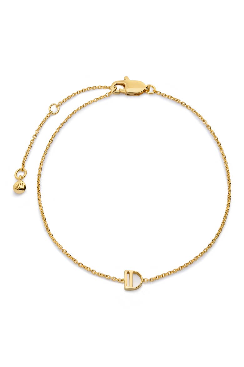 Initial Chain Bracelet, Main, color, 18K GOLD VERMEIL D