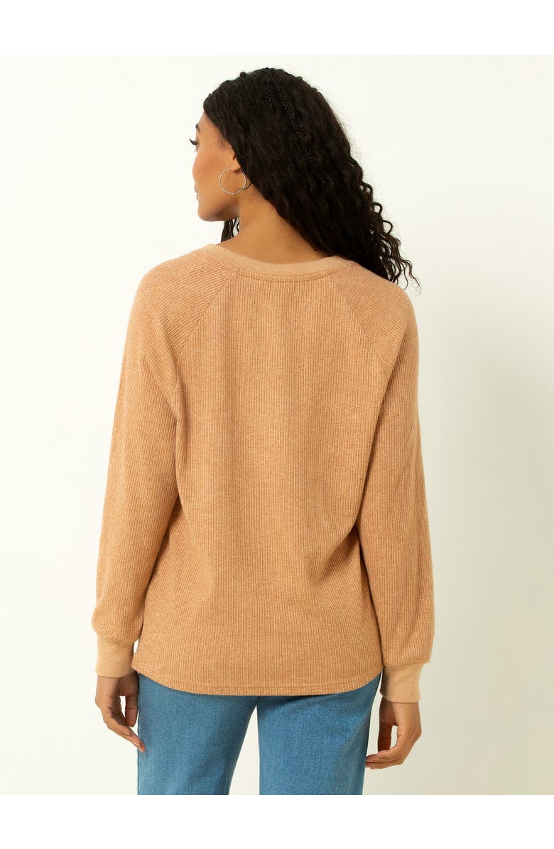 Single Stitch Classic Ribbed V-Neck Sweater, Alternate, color, Black