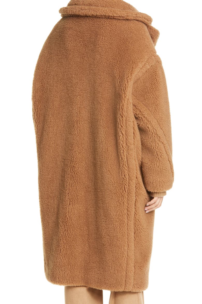 Teddy Bear Icon Coat, Alternate, color, CAMEL