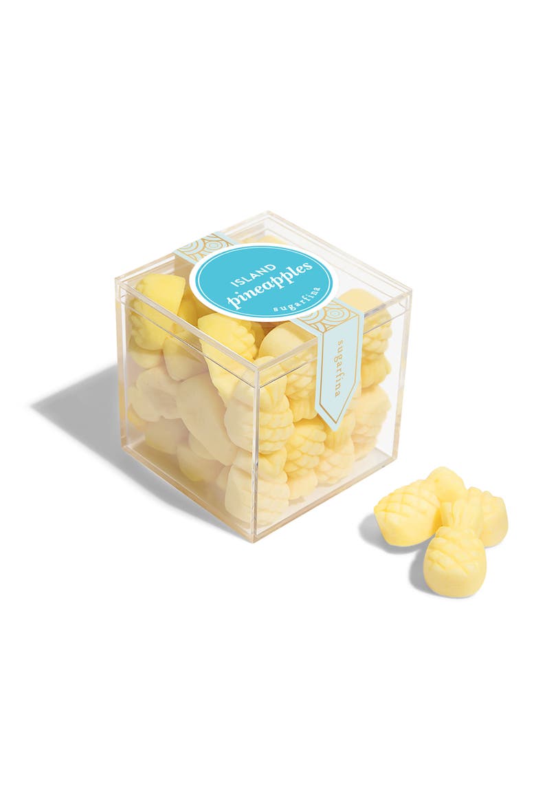 Island Pineapples Set of 3 Candy Cube, Alternate, color, BLUE