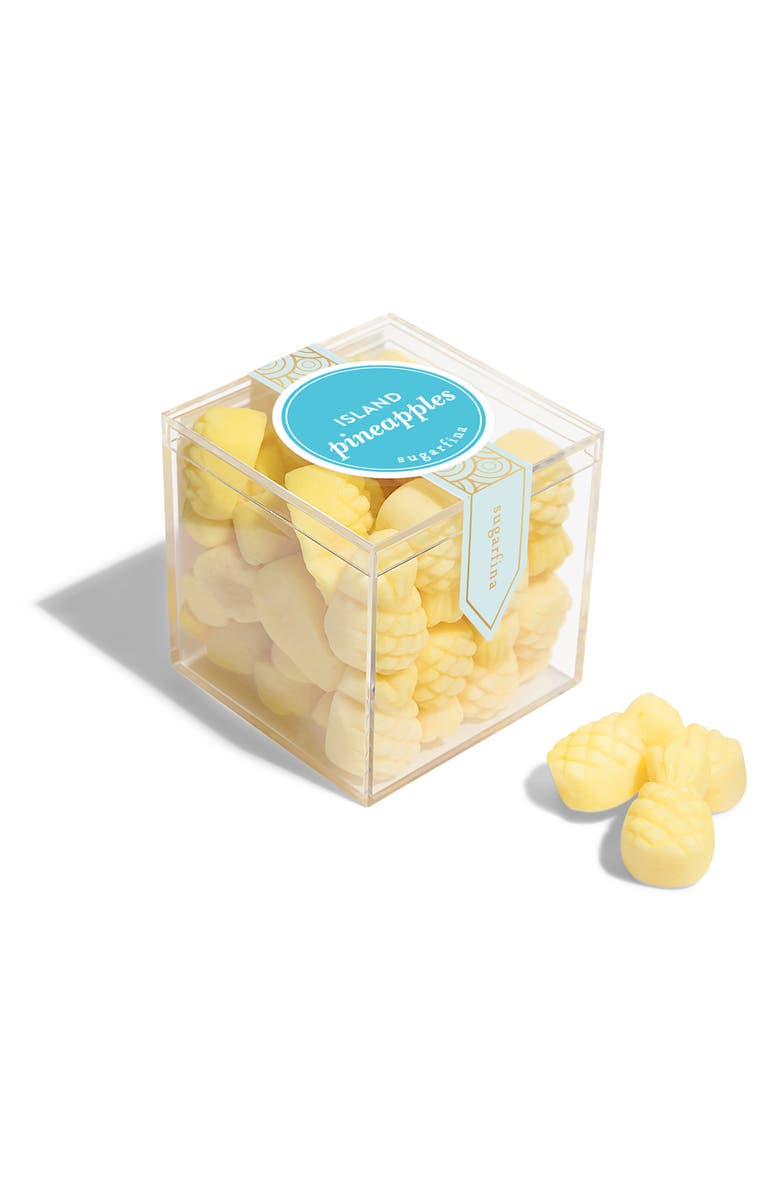 sugarfina Island Pineapples Set of 3 Candy Cube, Alternate, color, Blue