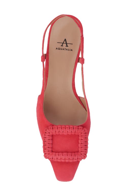Aquatalia Arabella Kitten Heel Slingback Pump In Pink