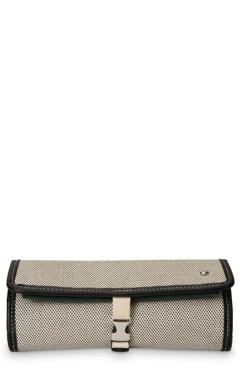 Stephanie Johnson Tropea Onyx Ashley Jewelry Roll, Alternate, color, Black