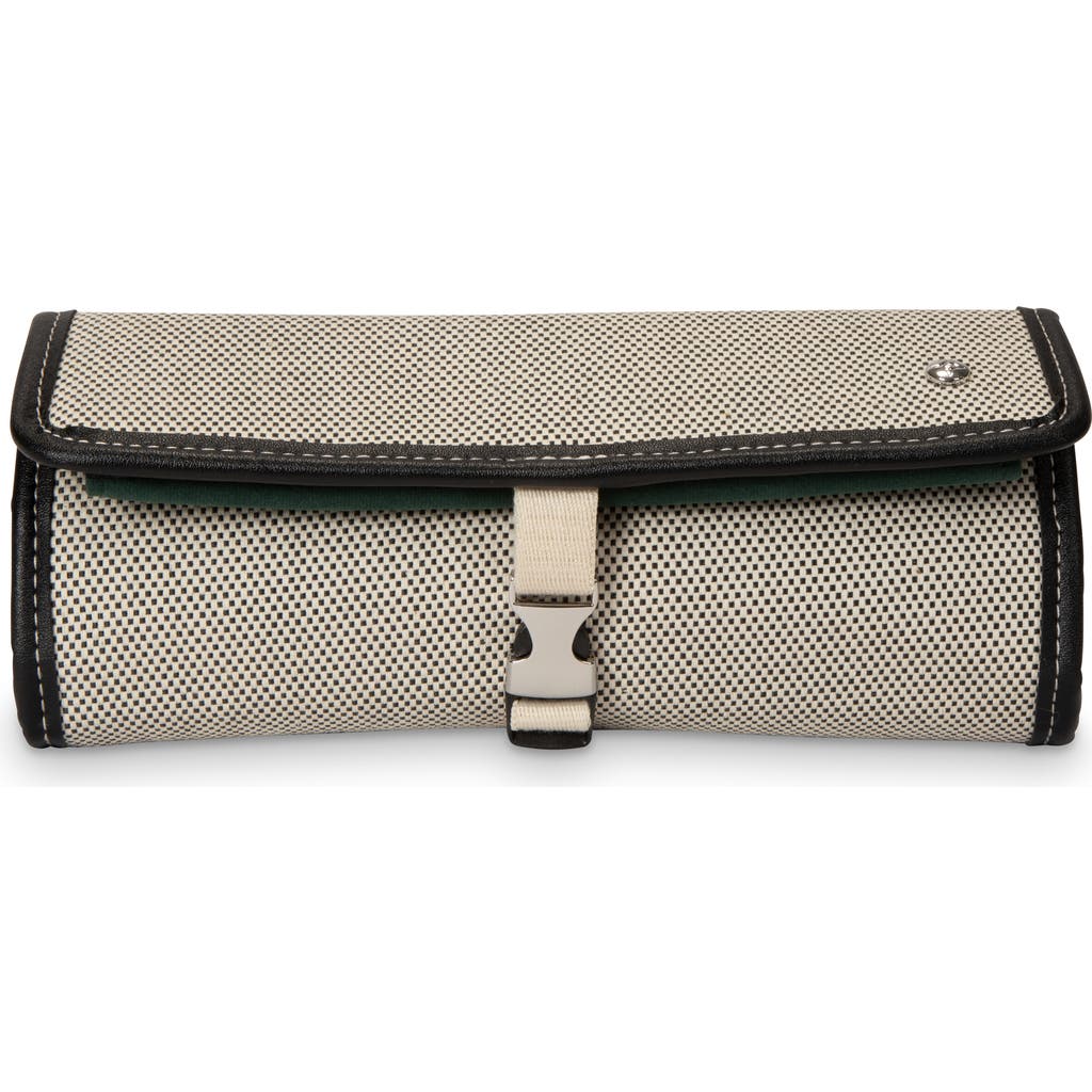 Stephanie Johnson Tropea Ivory Ashley Jewelry Roll In Black