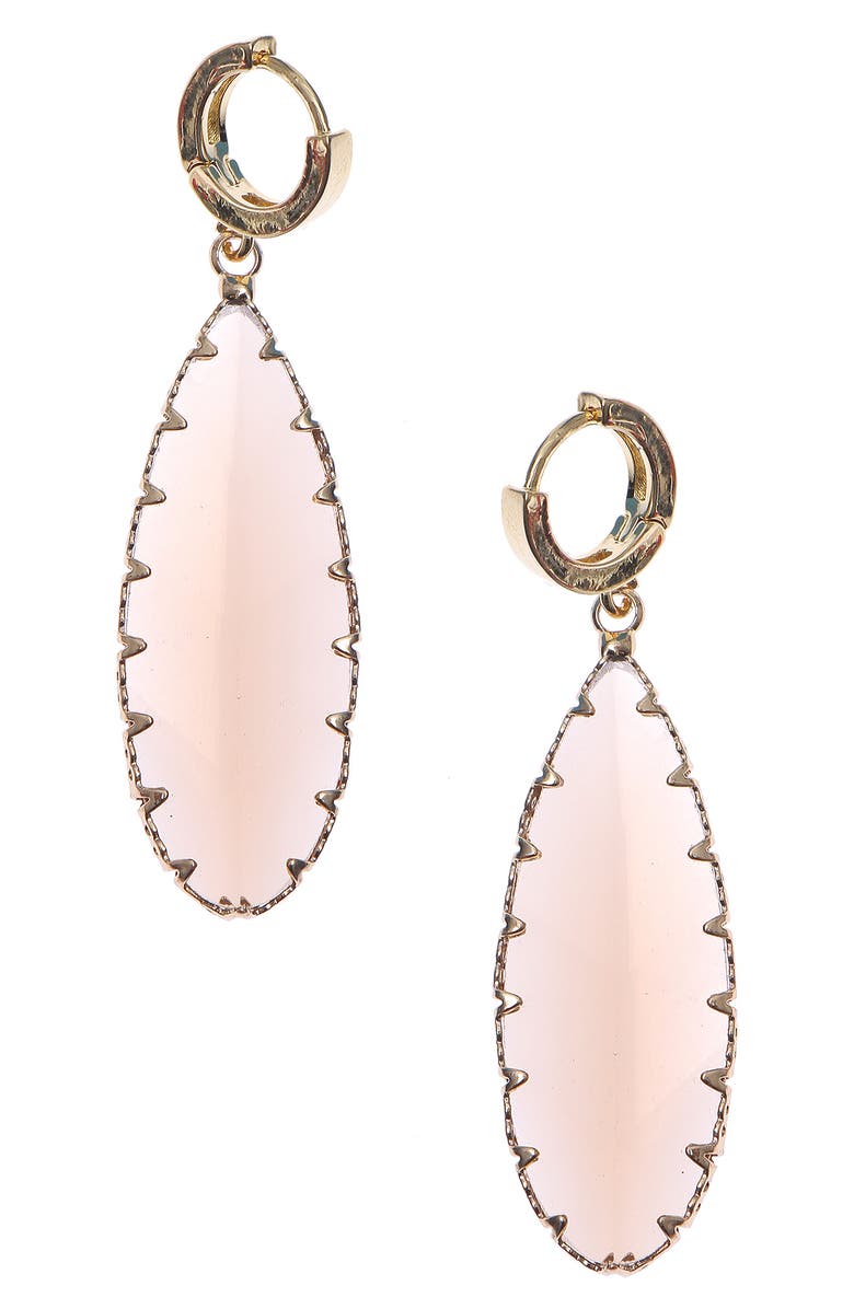 Nakamol Chicago Glass Drop Huggie Earrings, Main, color,