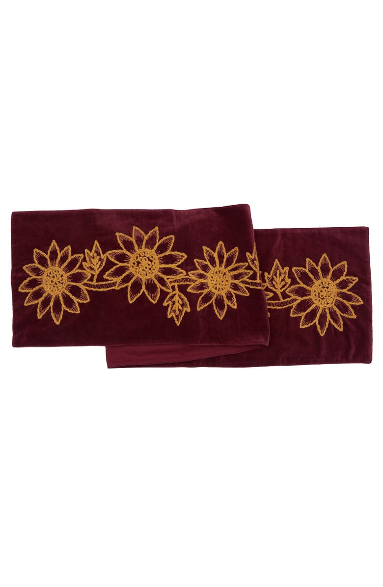 C&F Home Sunflower Harvest Table Runner 14" x 72", Main, color, Yellow