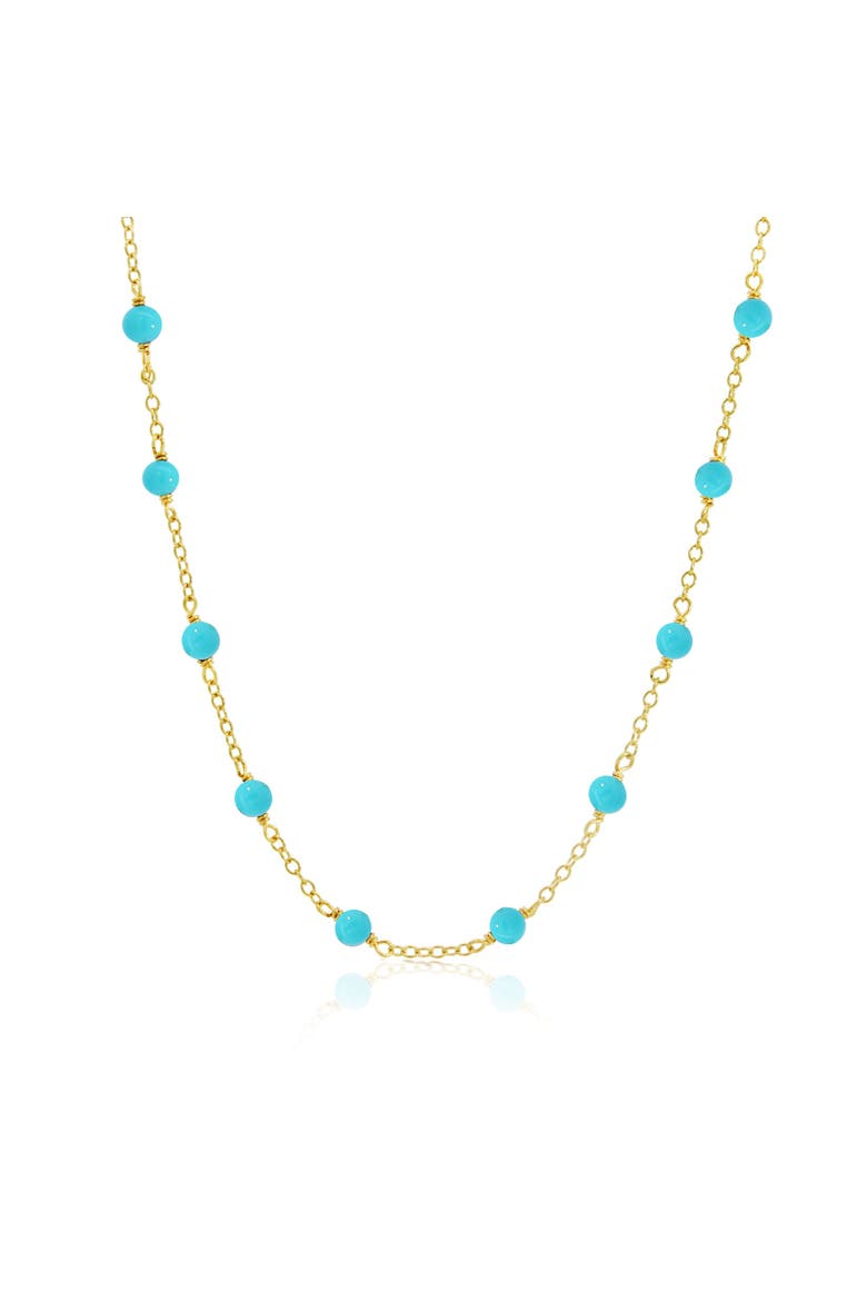 Turquoise Bead Chain Necklace, Main, color, Turquoise