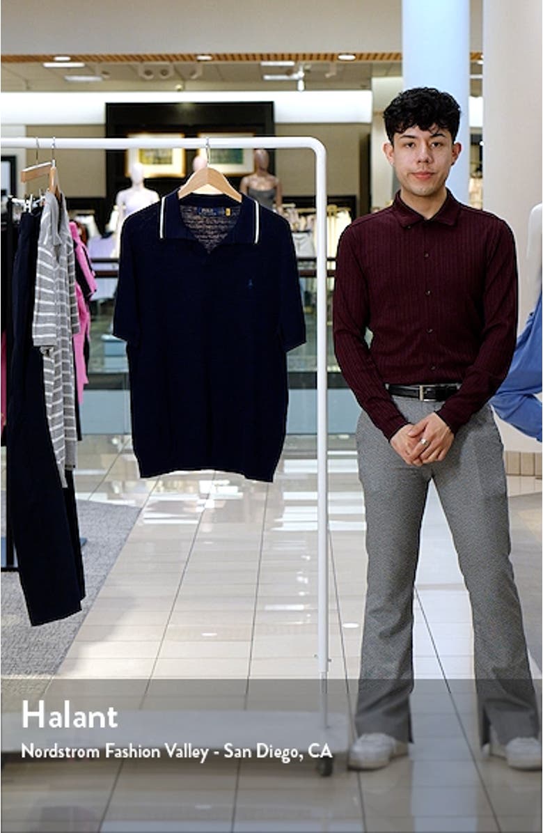 Johnny Collar Cotton & Linen Polo Sweater, sales video thumbnail