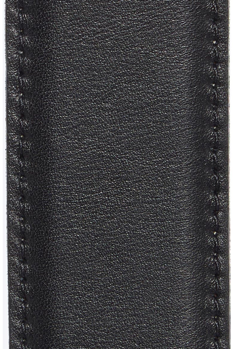 Yarros Embellished Leather Belt, Alternate, color, BLACK