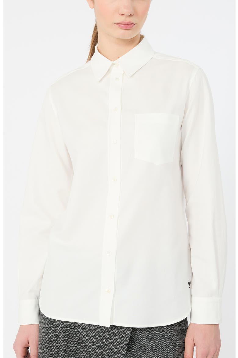 Cobalto Cotton Button Shirt, Main, color, WHITE