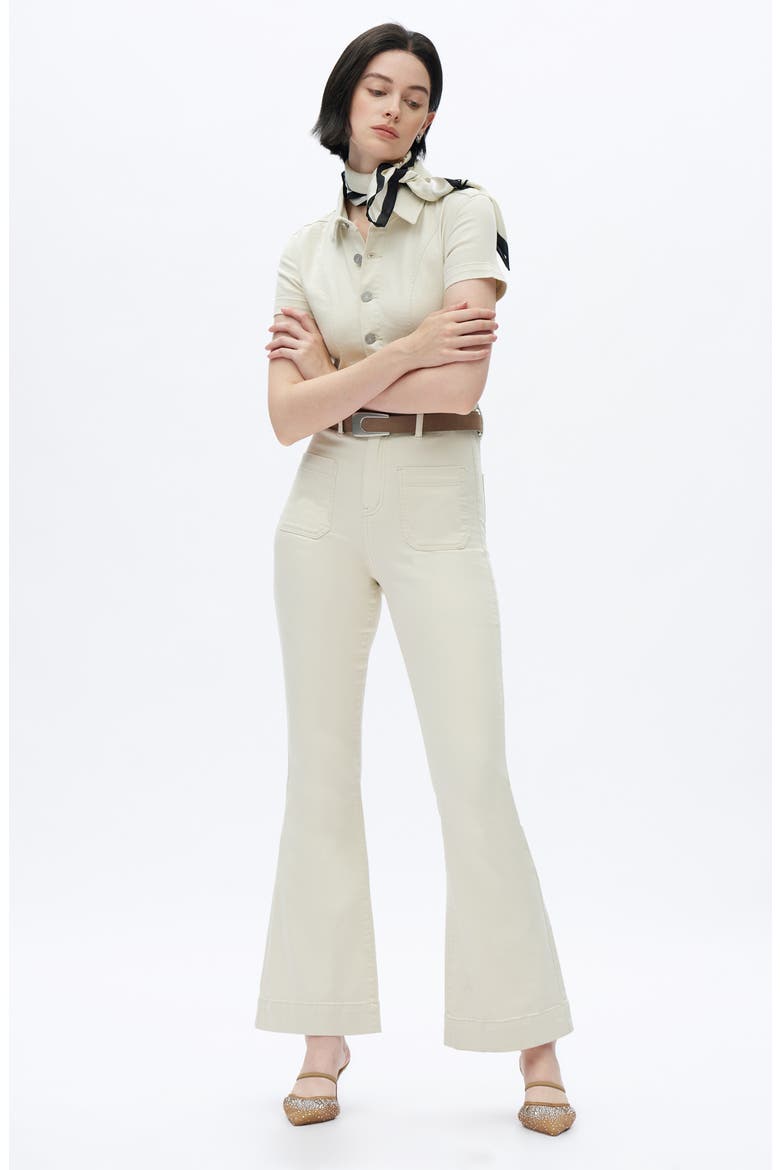 Flare Jumpsuit, Alternate, color, LIGHT APRICOT