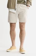 JACHS Linen Blend Drawstring Shorts