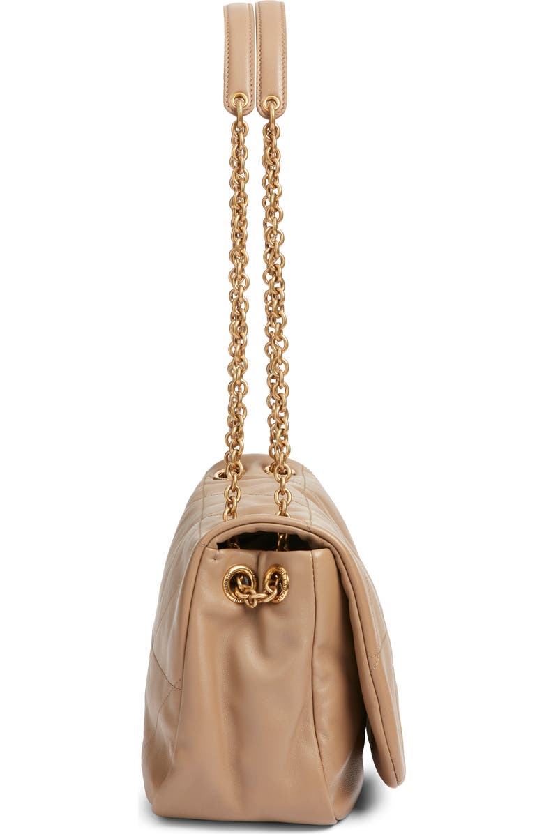 Saint Laurent Small Jamie 4.3 Patchwork Leather Shoulder Bag, Alternate, color, Madder Brown