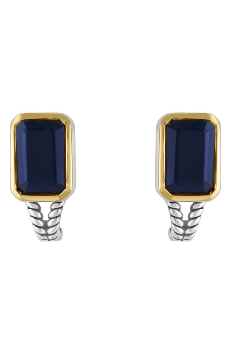 EFFY Two-Tone Onyx Stud Earrings, Alternate, color,