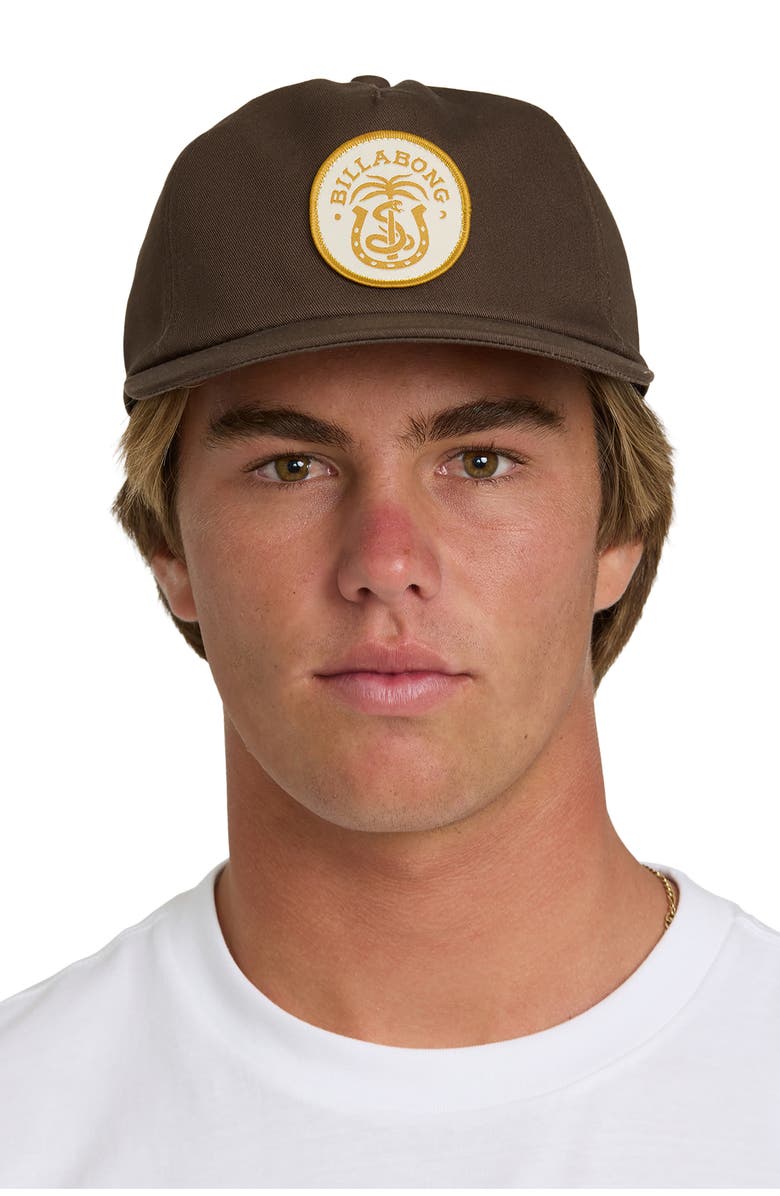 Billabong Breakdown Snapback Baseball Cap, Alternate, color, Chocolate Brown