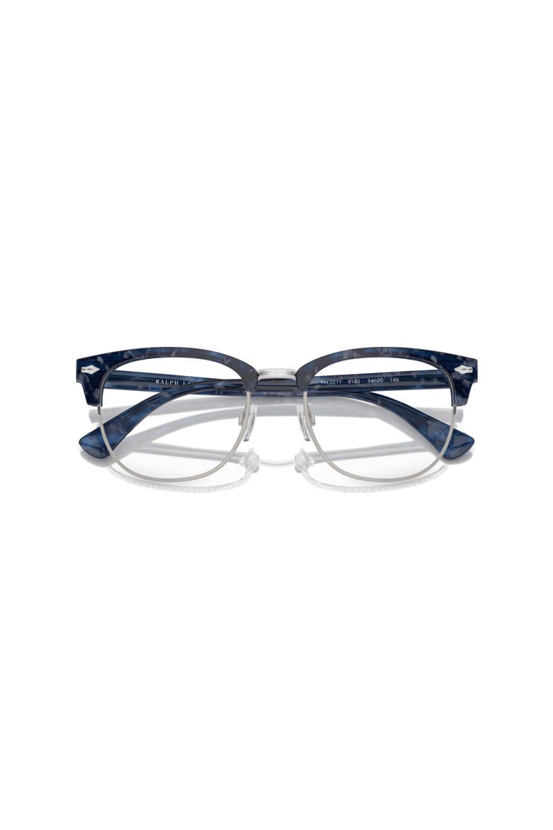 52mm Square optical glasses, Alternate, color, Blue