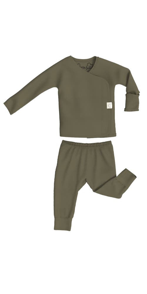 Shop Bonsie Baby Skin To Skin Girl Or Boy, Two Piece In Oliveyou