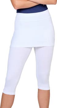 Sofibella UV Staples Abaza 13in Womens Tennis Skirt with Capri Leggings