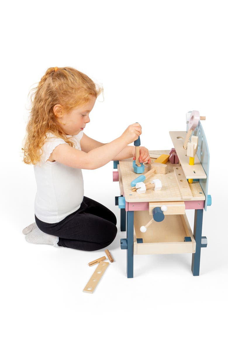 Bigjigs Toys Tool Bench, Alternate, color, Multicoloured