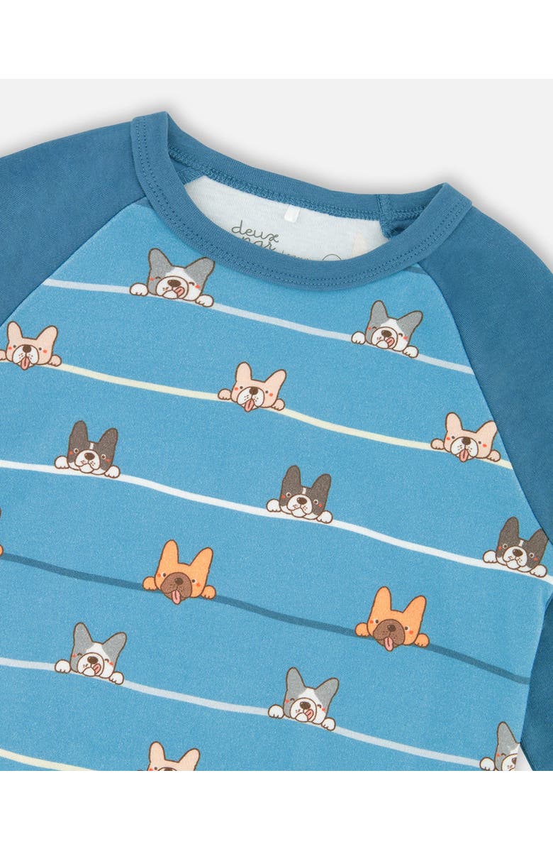 Deux par Deux Two-Piece Organic Cotton Pajama Set Dog, Alternate, color,