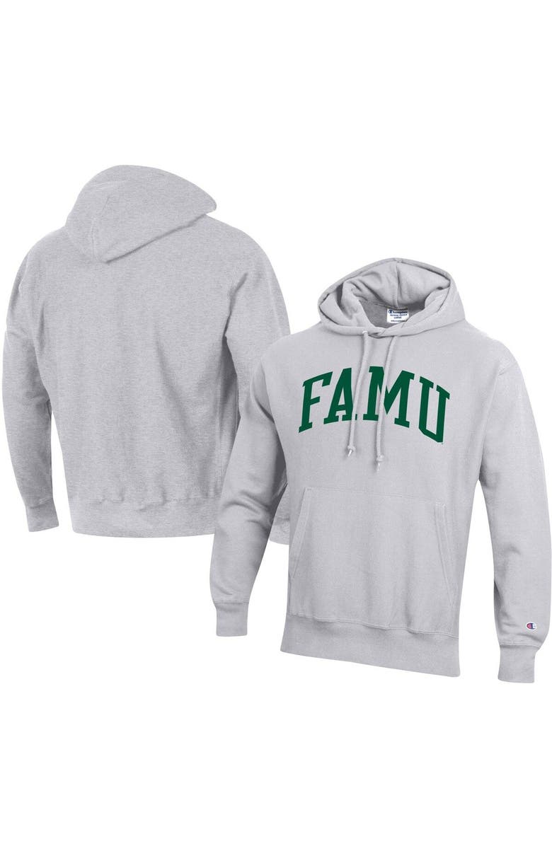 Champion Men's Champion Gray Florida A&M Rattlers Tall Arch Pullover Hoodie, Main, color, Gray