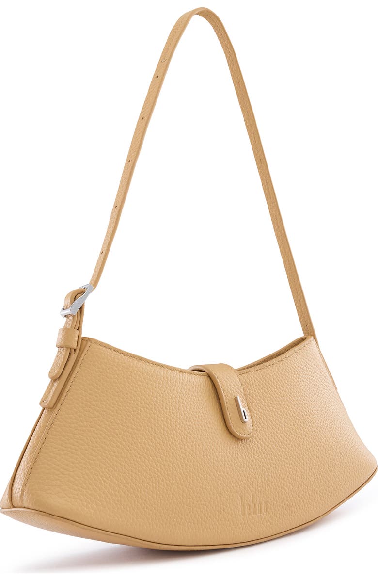 behno Mini Ruth Pebble Leather Shoulder Bag, Alternate, color, Bisque