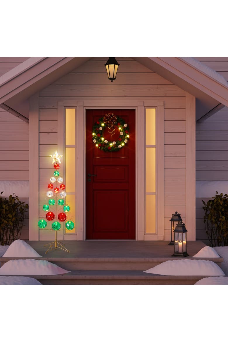 5 ft. Outdoor Gem Tree, Alternate, color, Multicolored