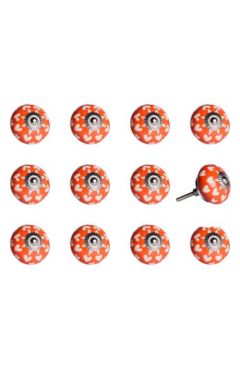 Kinetic 12-pack Knobs In Orange Heart