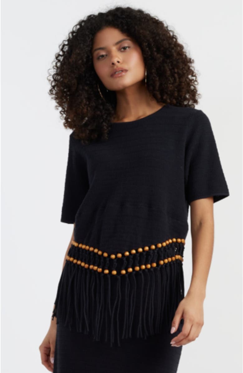 Chinti & Parker Laura Whitmore Beaded Top, Main, color,