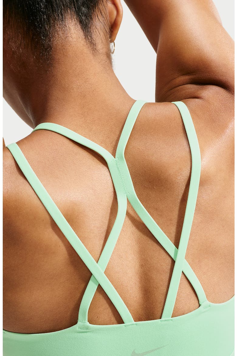 Zenvy Strappy Light-Support Padded Sports Bra, Alternate, color, CUCUMBER CALM/ COOL GREY