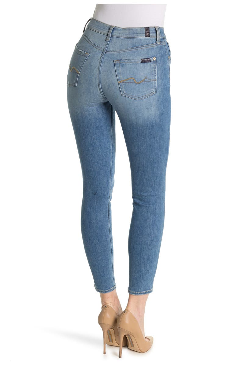 7 For All Mankind Gwenevere High Waist Skinny Jeans, Alternate, color, 
