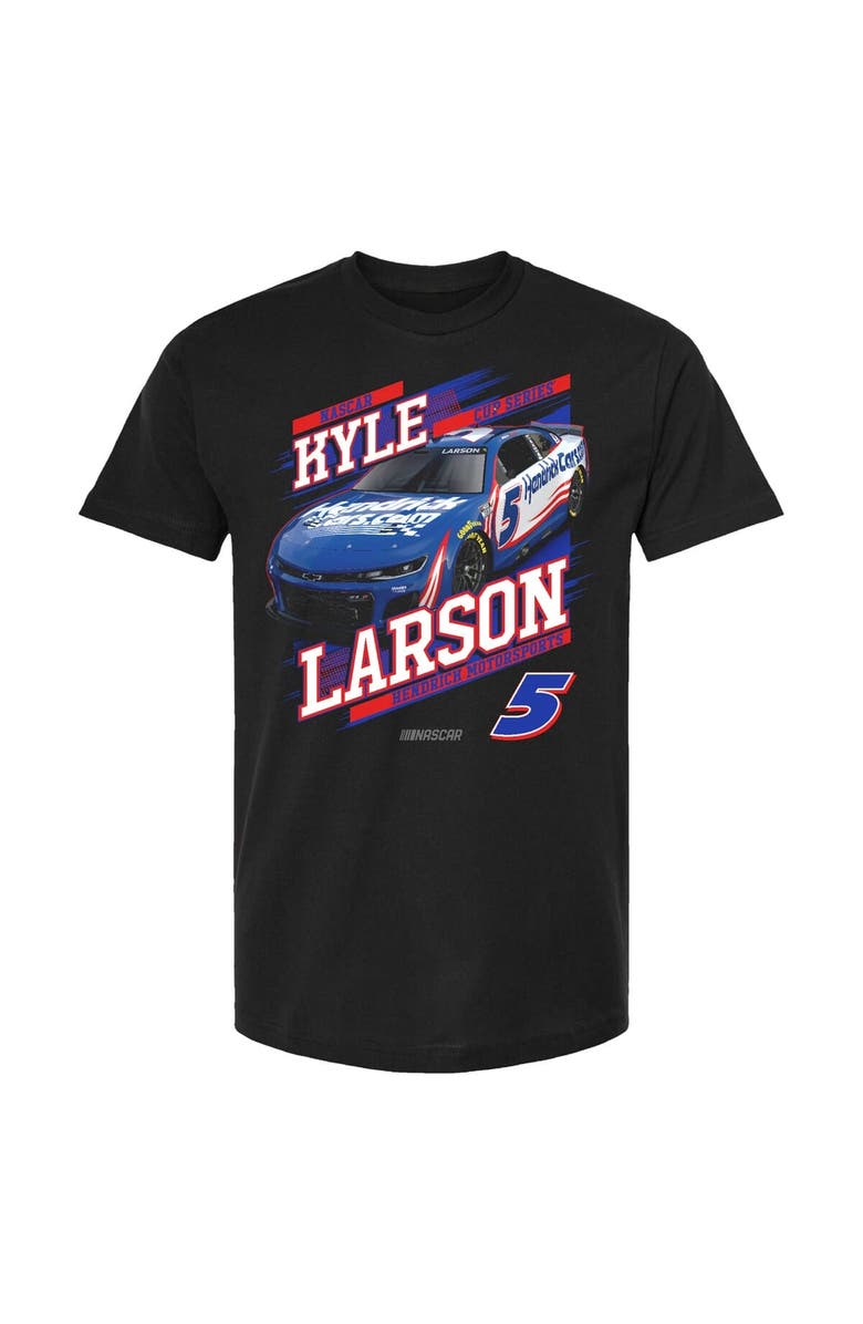 HENDRICK MOTORSPORTS TEAM COLLECTION Men's Hendrick Motorsports Team Collection Black Kyle Larson HendrickCars.com Car T-Shirt, Alternate, color, Black