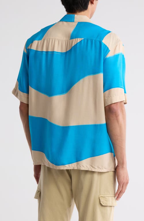 Abound Wavy Stripe Camp Shirt