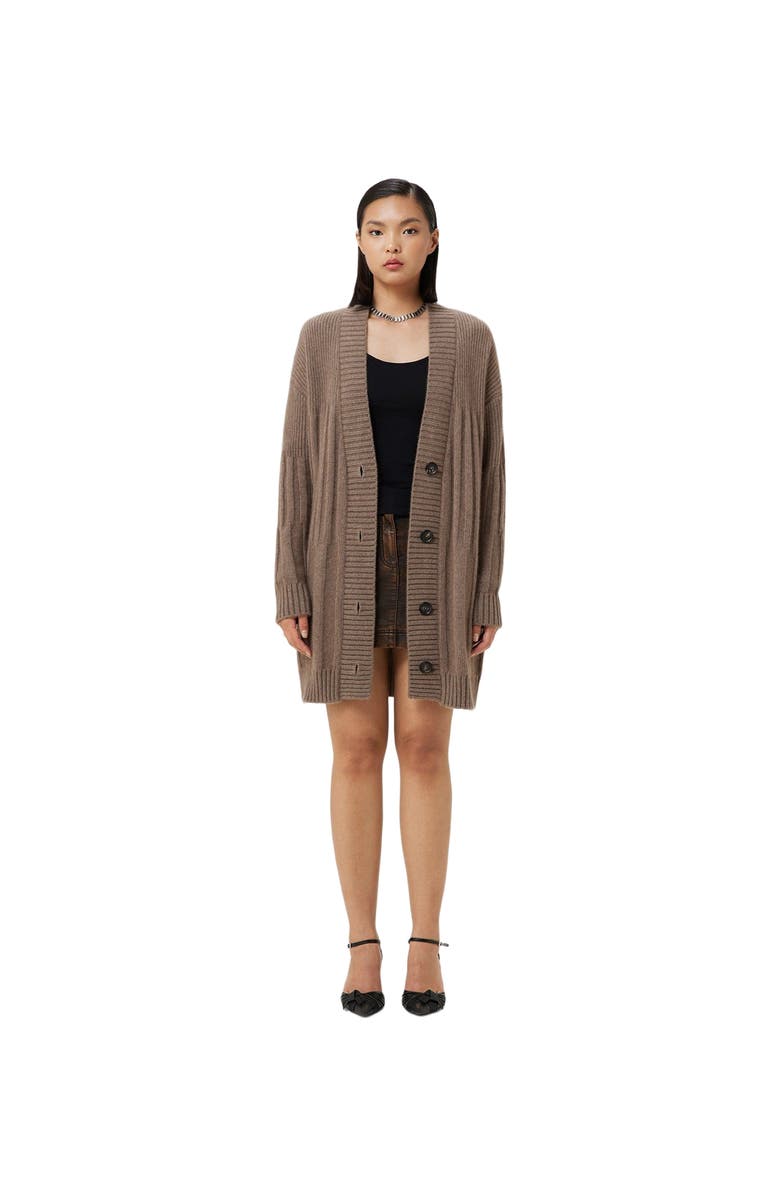 GOBI Mongolian Cashmere Organic Color Button-Up Relaxed Fit Cardigan, Alternate, color, 