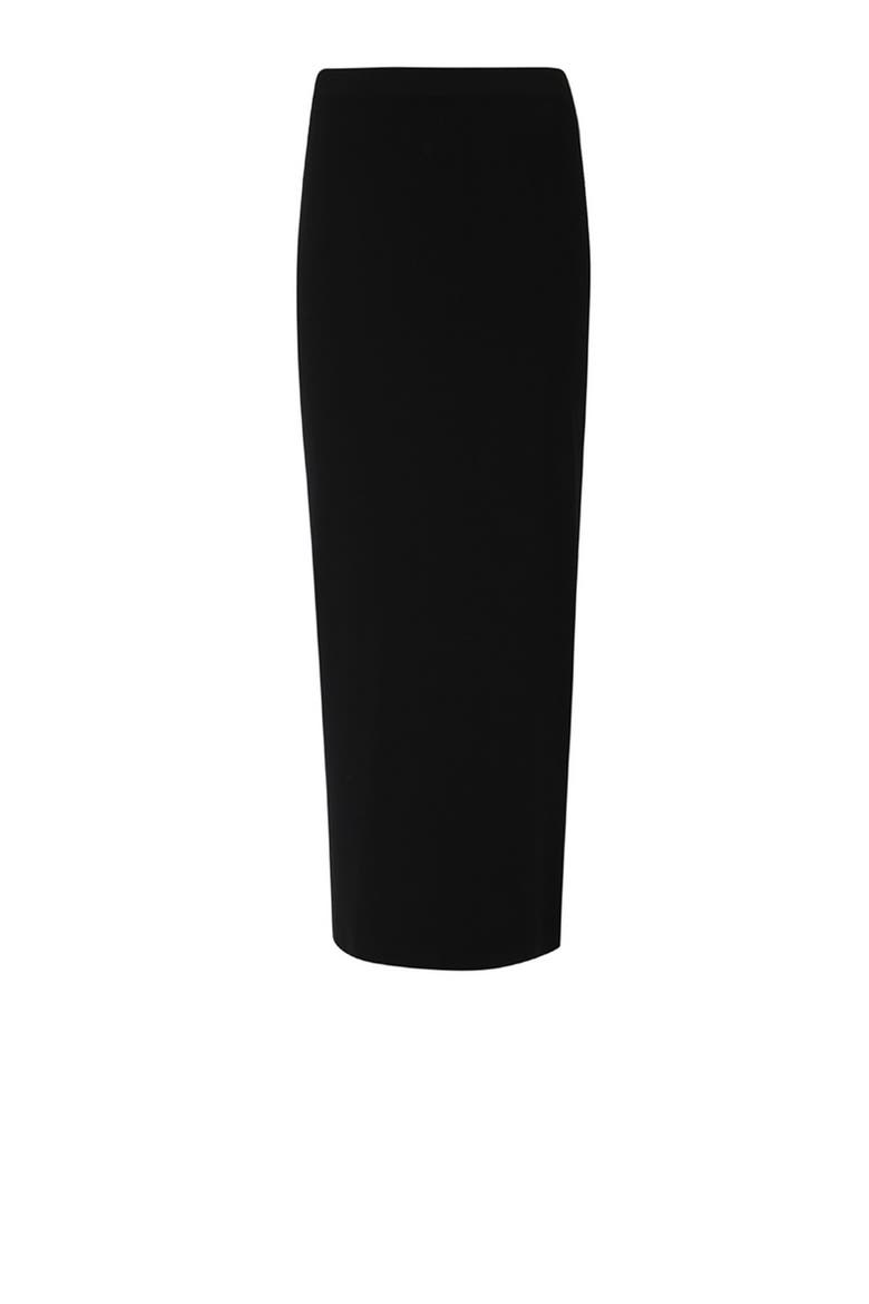 Knitted Pencil Skirt, Main, color, Black