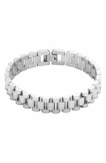Men's Silver Plated Link Bracelet